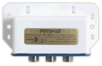 AMIKO 2PORT DISEQC SWITCH D-201