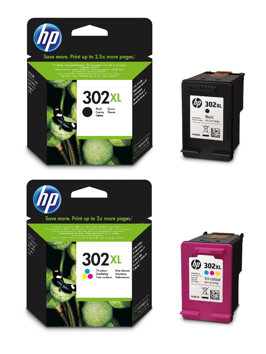 HP 302XL BLACK +HP 302XL COLOR COMPATIBLE PACK