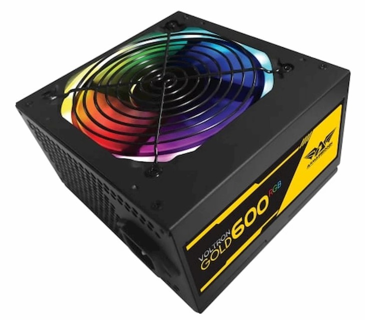 ARMAGGEDDON VOLTRON GOLD RGB GAMING 600W POWER SUPPLY

