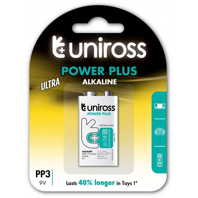UNIROSS PP9 9V PLUS BATTERY