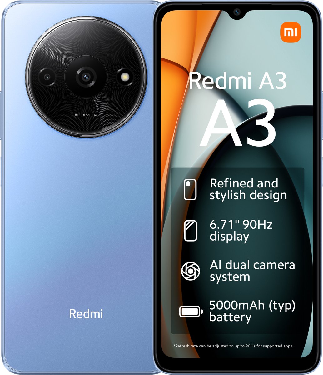 Xiaomi Redmi A3 - 128GB - Blue	