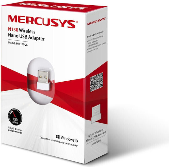 Mercusys N150 Wireless USB Network Adapter 150Mbps
