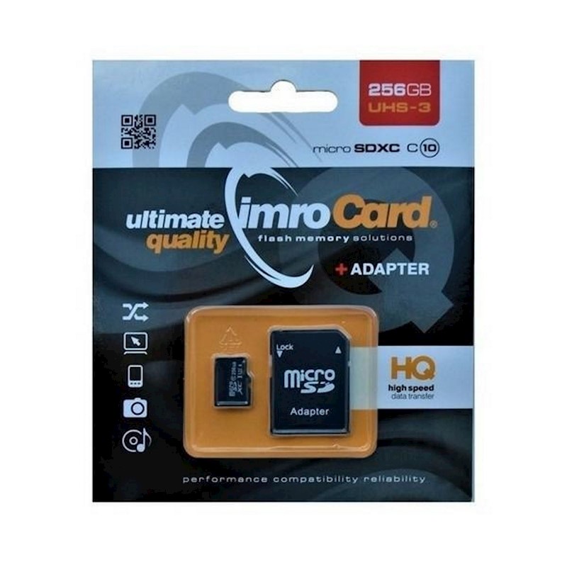 IMRO microSDXC 256GB Class 10 UHS-III with Adapter
