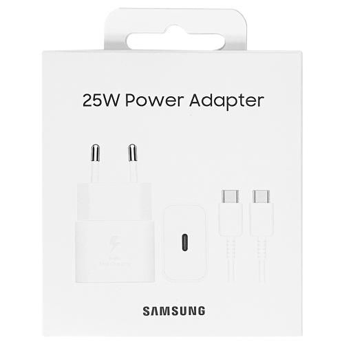 Samsung 25W USB-C Fast Adapter  with Cable - White